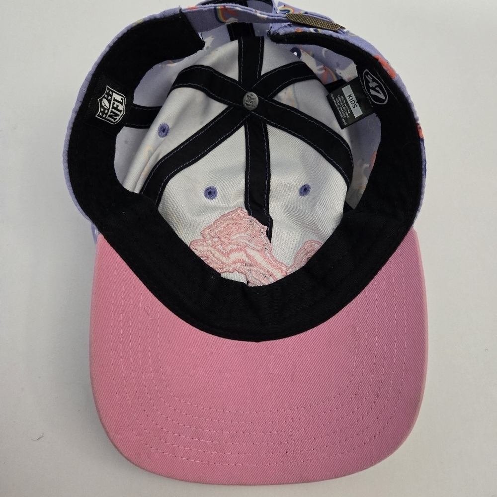 Girls Preschool '47 Lavender Detroit Lions Unicorn Clean Up Adjustable Hat - Picture 4 of 6